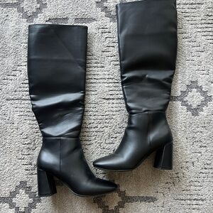 Elegant Black Knee-High Women's Boots